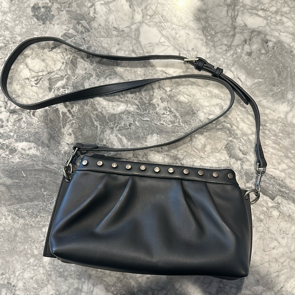 Black Studded Crossbody